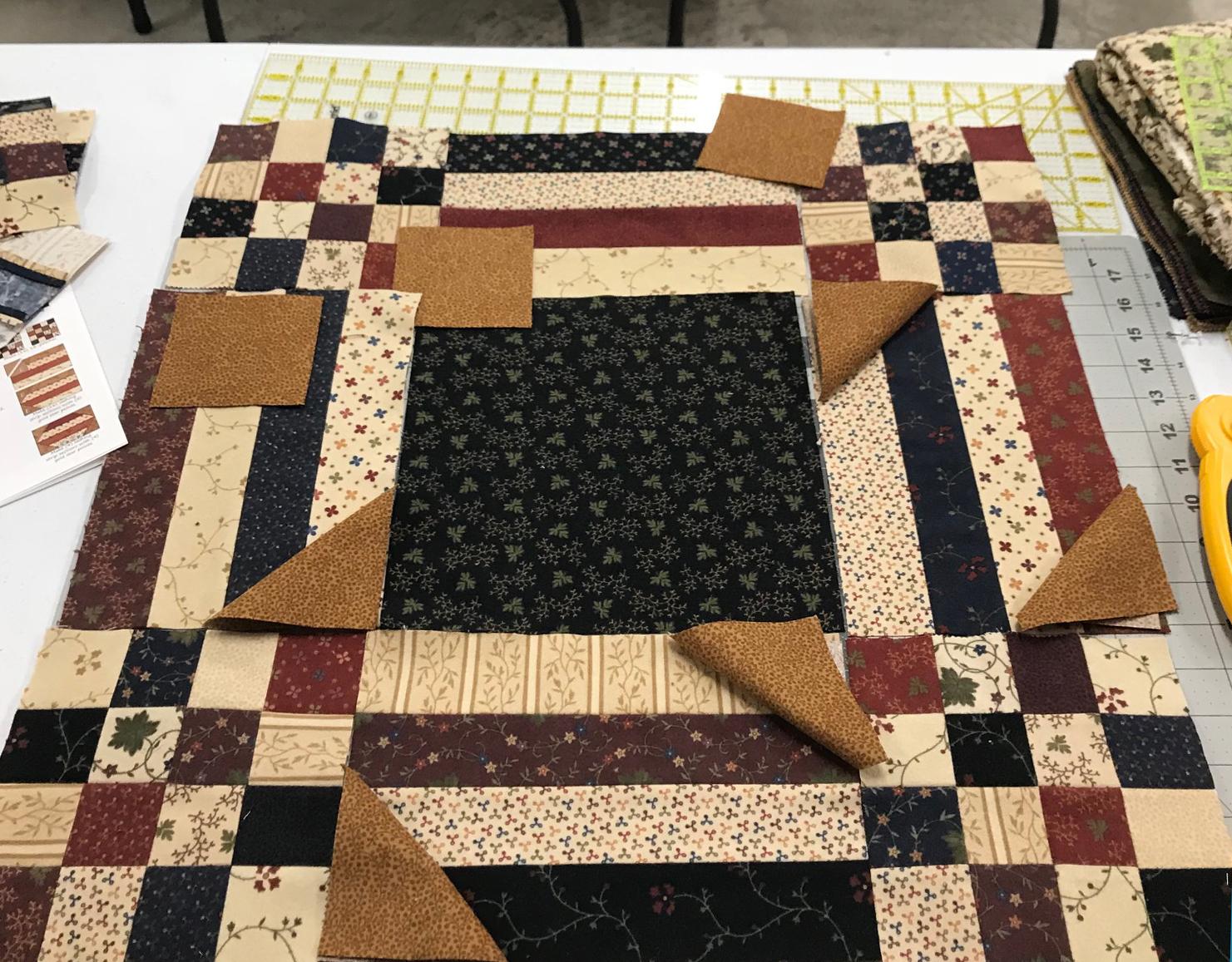 Flannel quilt in progress