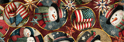 Quilting Treasures All-American Snowman by Dan Morris