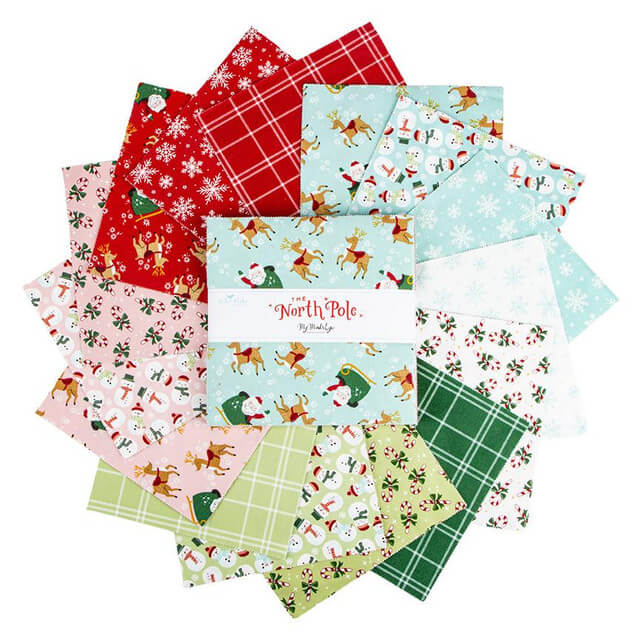 Riley Blake The North Pole Flannel 10 inch Stacker