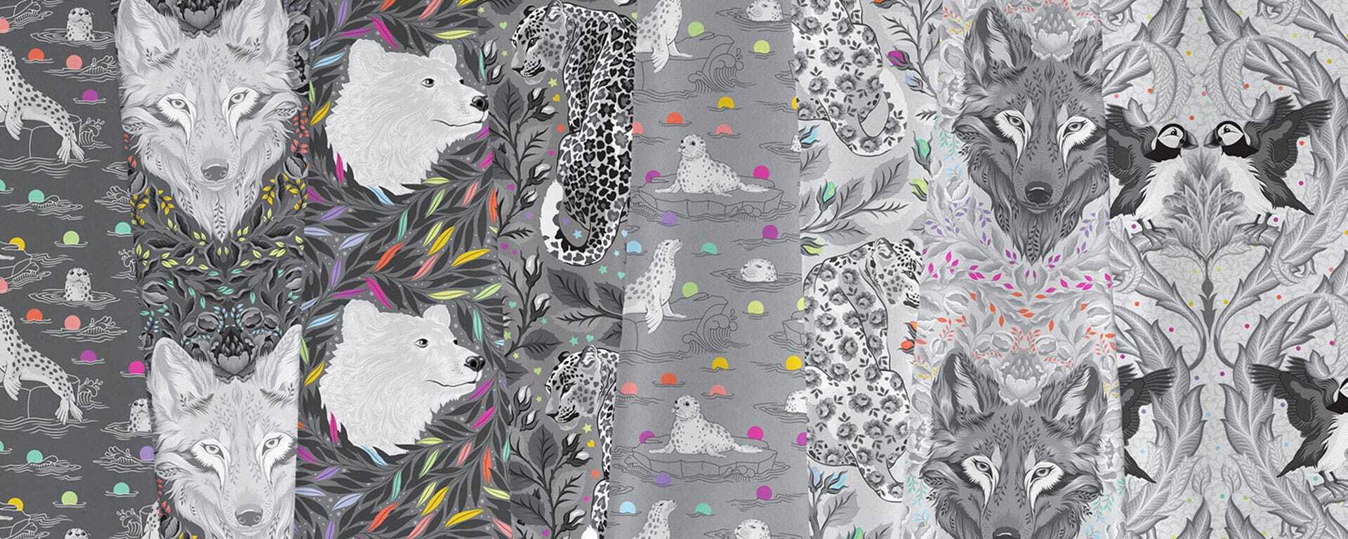 Tula Pink's Graywork Fabrics & Kits