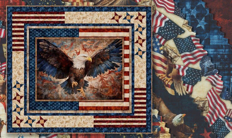  1776 Patriotic Quilting Fabrics by Dan Morris for Quilting Treasures