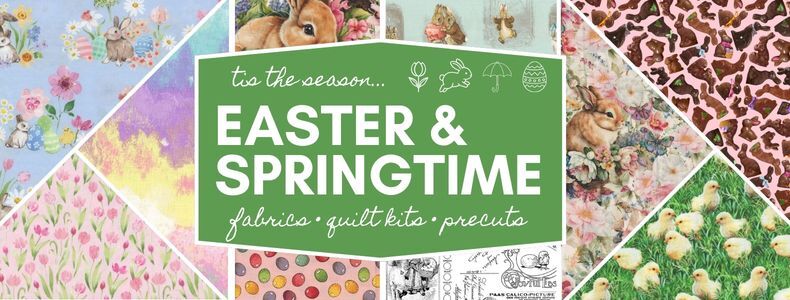 Easter & Springtime Quilting Fabrics by the Yard