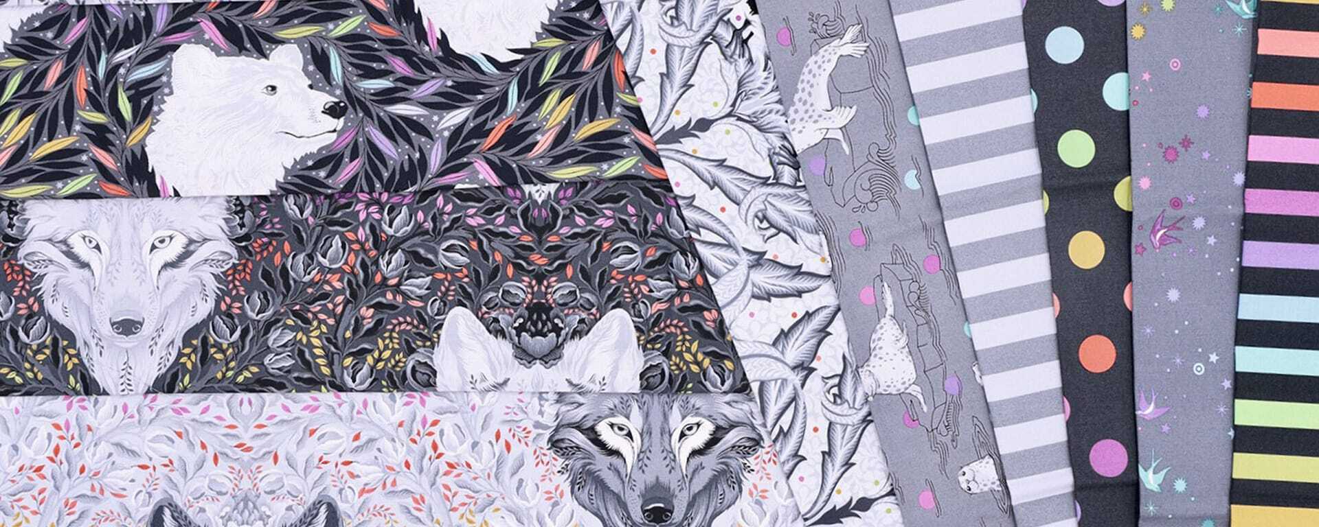 Tula Pink's Graywork Fabrics & Kits